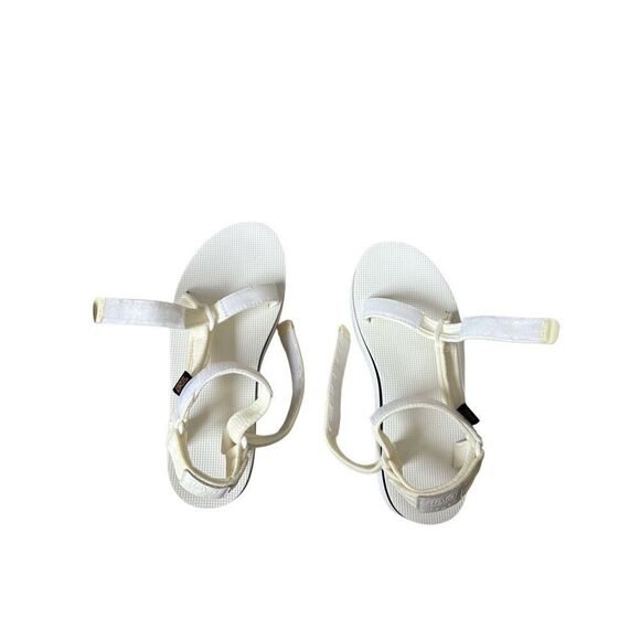 Teva Women's Flatform Universal Mesh Print Platform Sandal White size 10 - Picture 6 of 9